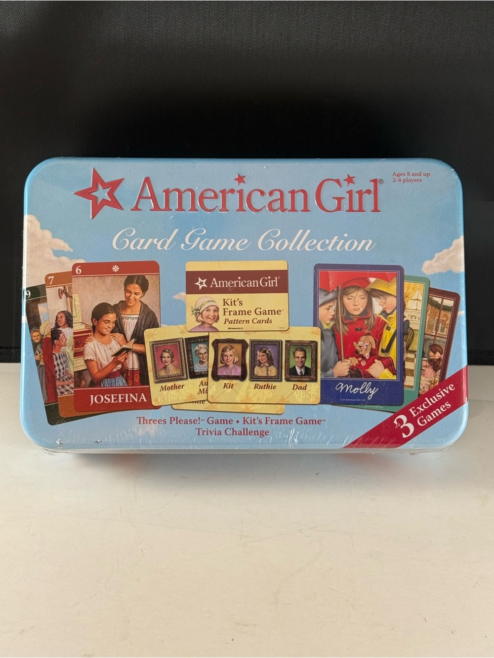 2007 NEW American Girl Card Game Collection 3 Games Included Sealed Tin